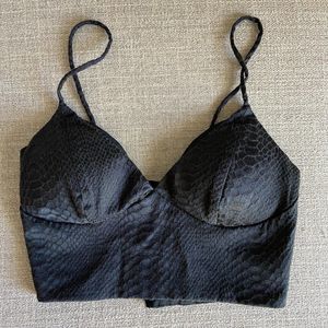 Tobi Black Textured Bra